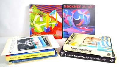 Lot 425 - A group of books relating to artist David...