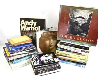 Lot 428 - A large group of art reference books to...