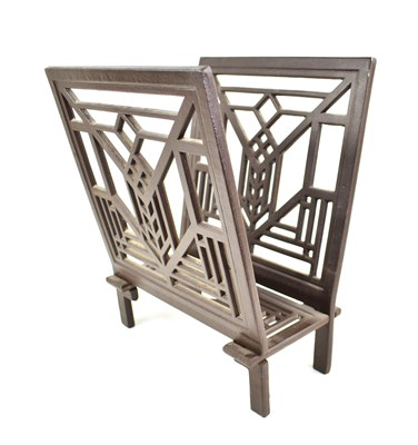 Lot 543 - A manner of Frank Lloyd Wright cast iron...