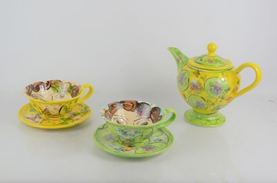 Lot 122 - A Karen Atherley part tea set, comprising a...