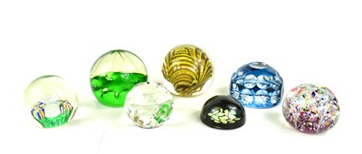 Lot 346 - A group of glass paperweights to include...