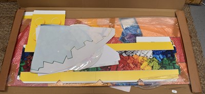 Lot 358 - A large Lego carboard advertising background,...