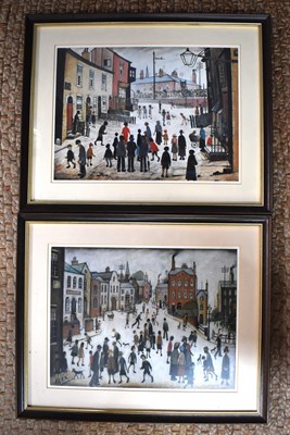 Lot 481 - A pair of L.S Lowry framed prints depicting...