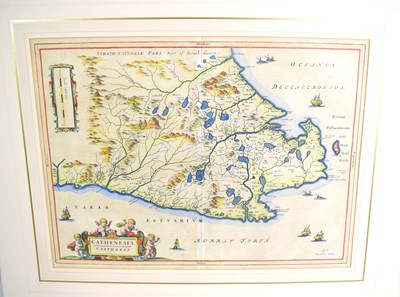 Lot 501 - A 17th century map of Caithness by Joan Blaeu,...