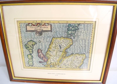 Lot 498 - A 17th century map of Scotland by Mercator /...