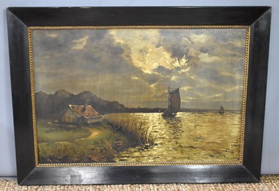 Lot 464 - An early 20th century oil on board depicting a...