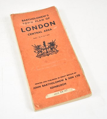 Lot 412 - Bartholomew's Town Plan of Central London map...