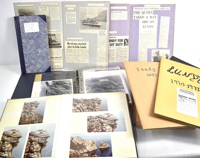 Lot 443 - A collection of ephemera relating to Lundy to...