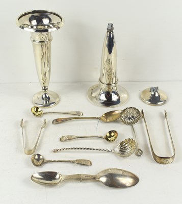 Lot 276 - A group of silver to include a folding...