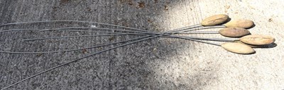 Lot 531 - Garden Sculpture: a group of 'bullrush' garden...