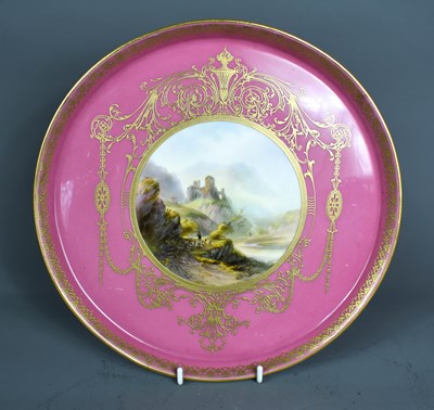 Lot 87 - A Royal Worcester plate by Harry Davis painted...