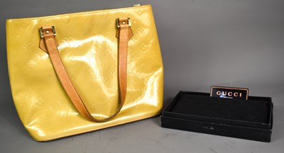 Lot 257 - A Louis Vuitton Houston handbag in pale yellow...