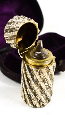 Lot 18 - A Victorian silver scent bottle by Samson...