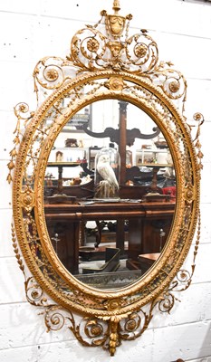 Lot 367 - A fine 18th century giltwood Rococo wall...