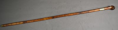 Lot 242 - A 19th century bamboo effect sword stick /...