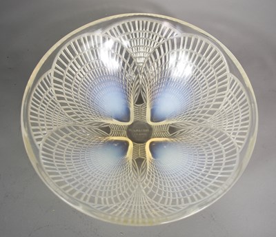 Lot 72 - A Rene Lalique bowl, clear and opalescent...