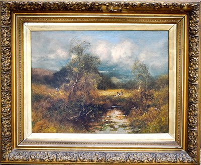 Lot 337 - Thomas Creswick RA (1811-1869): An oil on...