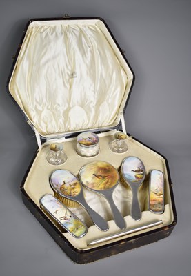 Lot 306 - A silver dressing table set by Samson and...