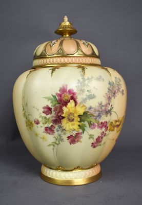 Lot 80 - A 19th century Royal Worcester peach ground...