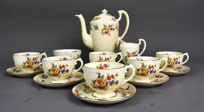 Lot 31 - An Old English Grosvenor China coffee set...