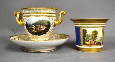 Lot 45 - A Flight Barr & Barr Worcester cabinet cup and...