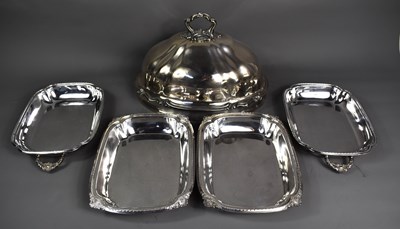 Lot 10 - Four items of silver plate dinner wares...