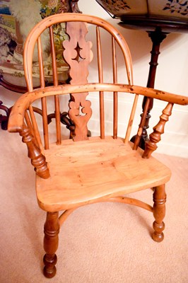 Lot 441 - A 20th-century child’s Yew wood Yorkshire...