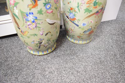 Lot 105 - A pair of large 19th century Chinese Canton...