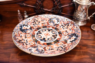 Lot 65 - A large early 19th century Imari charger...