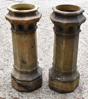 Lot 511 - A pair of 19th century chimney pots, 98cm by...