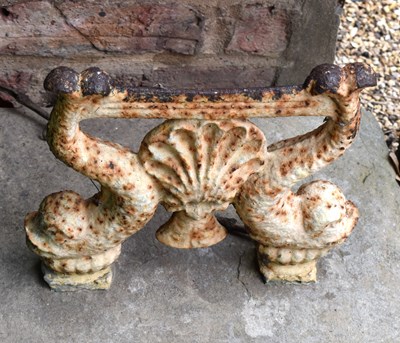 Lot 515 - A 19th century boot scraper with cast iron...