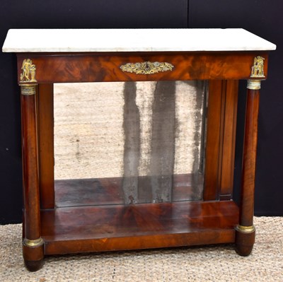 Lot 465 - A Regency rosewood console table, with gilt...