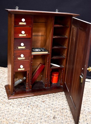 Lot 445 - A Victorian mahogany hanging cupboard /...