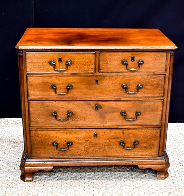 Lot 451 - A George III mahogany chest of drawers with...