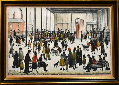 Lot 332 - A L.S Lowry colour print (1860-1976) of a...