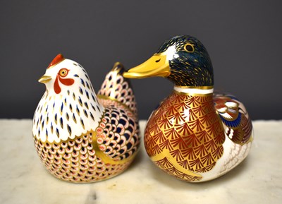 Lot 53 - Two Royal Crown Derby paperweights, one...
