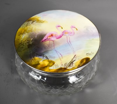 Lot 15 - A Royal Worcester circular silver and...