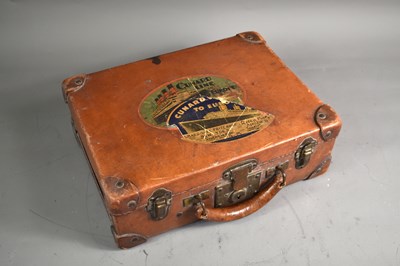 Lot 261 - A child’s leather suitcase complete with...