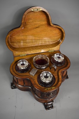 Lot 309 - An early 19th century walnut tea caddy, the...