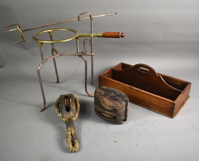 Lot 234 - A 19th century mahogany cutlery tray with...
