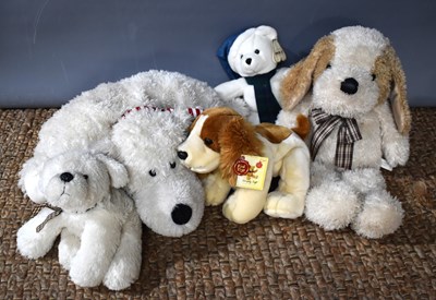 Lot 219 - A quantity of bears including a dog and rabbit...