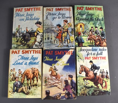 Lot 314 - Six hardback books by Pat Smythe c1960 with...