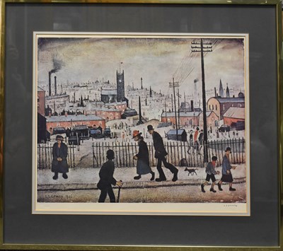 Lot 351 - A signed limited edition print by L.S Lowry,...