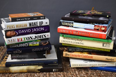 Lot 318 - A quantity of cooking and autobiography books...