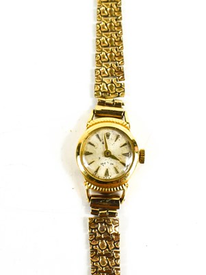 Lot 117 - A 9ct gold Rolex lady’s wristwatch on a 9ct...