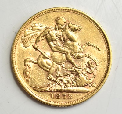 Lot 191 - A Queen Victoria full gold sovereign, young...
