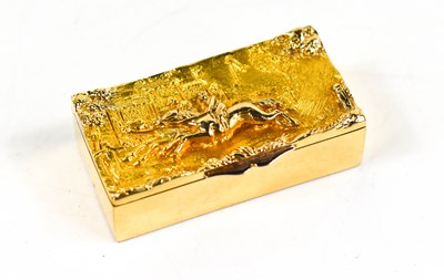 Lot 108 - A 9ct gold pill box hallmarked 375, makers...