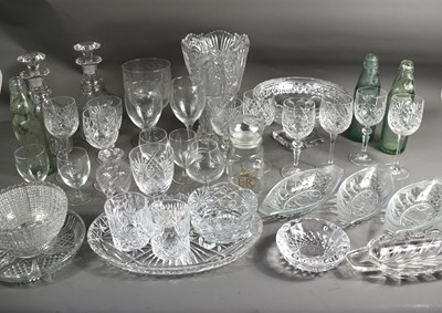 Lot 42 - A selection of glassware consisting of a cut...