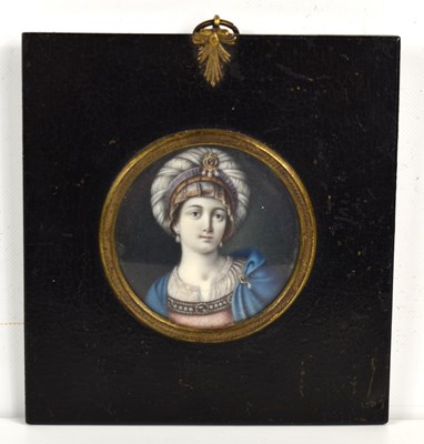 Lot 329 - An early 19th century portrait miniature on...