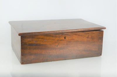 Lot 242 - An 18th century oak bible or deed box, with...